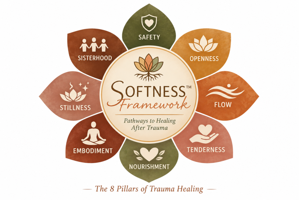 softness framework eight healing pillars.earth tones